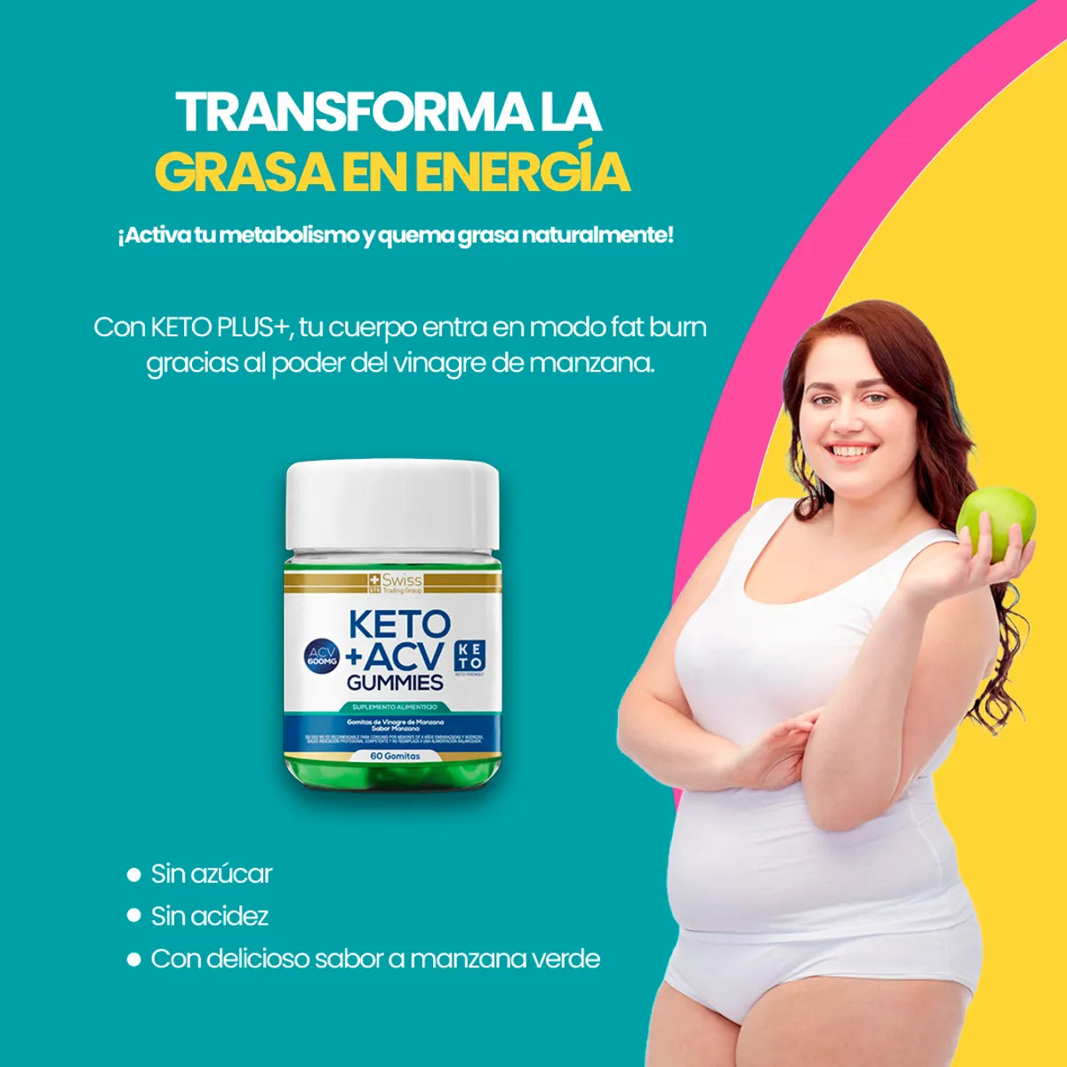 Keto Plus Gomitas Vinagre De Manzana VN