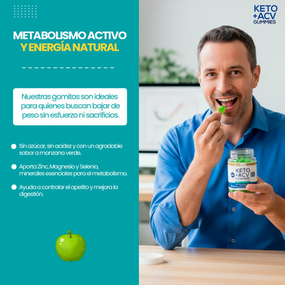 Keto Plus Gomitas Vinagre De Manzana VN