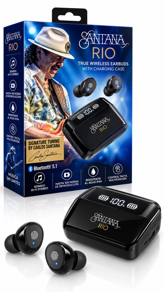 Audífonos Bluetooth Santana Río con power bank